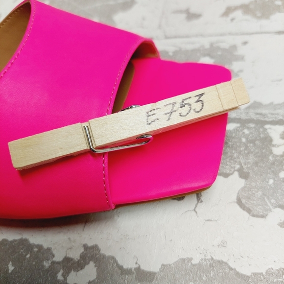 New ABOUND Erica Clear Strap Sandal In Pink Knockout E753 - Picture 11 of 11